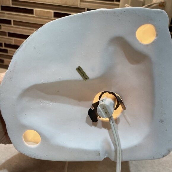 Christmas Village Hotel Barber Shopl Lighted Hand Painted House Porcelain Caldor - Picture 8 of 14